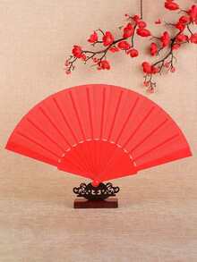 1pc Women's Folding Hand Fan, Vintage Fabric Fan - Carnival Fan, Chinese Kung Fu Tai Chi Festival Dance Decorative Handheld Fan, Christmas Gift/Birthday Gift, Elegant Lightweight Kung Fu/Tai Chi Fan - Professional Folding Design, Classic Sound Effect, Traditional Chinese Style (Due To The Fragile Material Of The Fan, There May Be Defects. The Fan Is 23cm Long, Please Note Before Purchasing.) - Multicolor - View 5