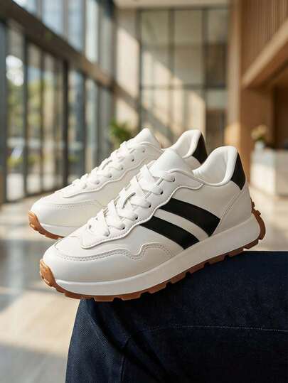 Sepatu Sneakers Putih Retro Serbaguna untuk Anak-Anak, Sepatu Olahraga Kasual Ringan dengan Sol Lembut dan Anti Selip, Sepatu Lari untuk Siswa Laki-laki dan Perempuan