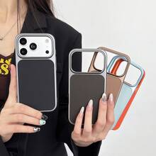 Minimalist Black Magnetic Heat Dissipation PC Phone Case, Honeycomb Breathable Design, Anti-Drop Protective Cover Suitable For IPhone 17 15 14 16 Pro Max Models - Black - View 2
