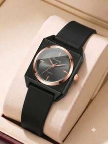 JasonRolls 4PCS Fashion Women's Watches Elegant Minimalist Casual Round/Square Dial Exquisite Digital Bar Scale Quartz Watch Comfortable Silicone Strap Suitable For Daily Outfit Matching Or As Holiday Gift, Birthday Gift For Women, Gift For Girlfriend, Valentine's Day Gift - Multicolor - View 5