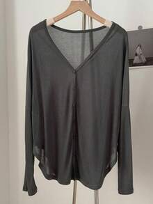 1pc Women's Thin Knit Sun Protection Cardigan Ice Silk Shawl - Multicolor - View 8