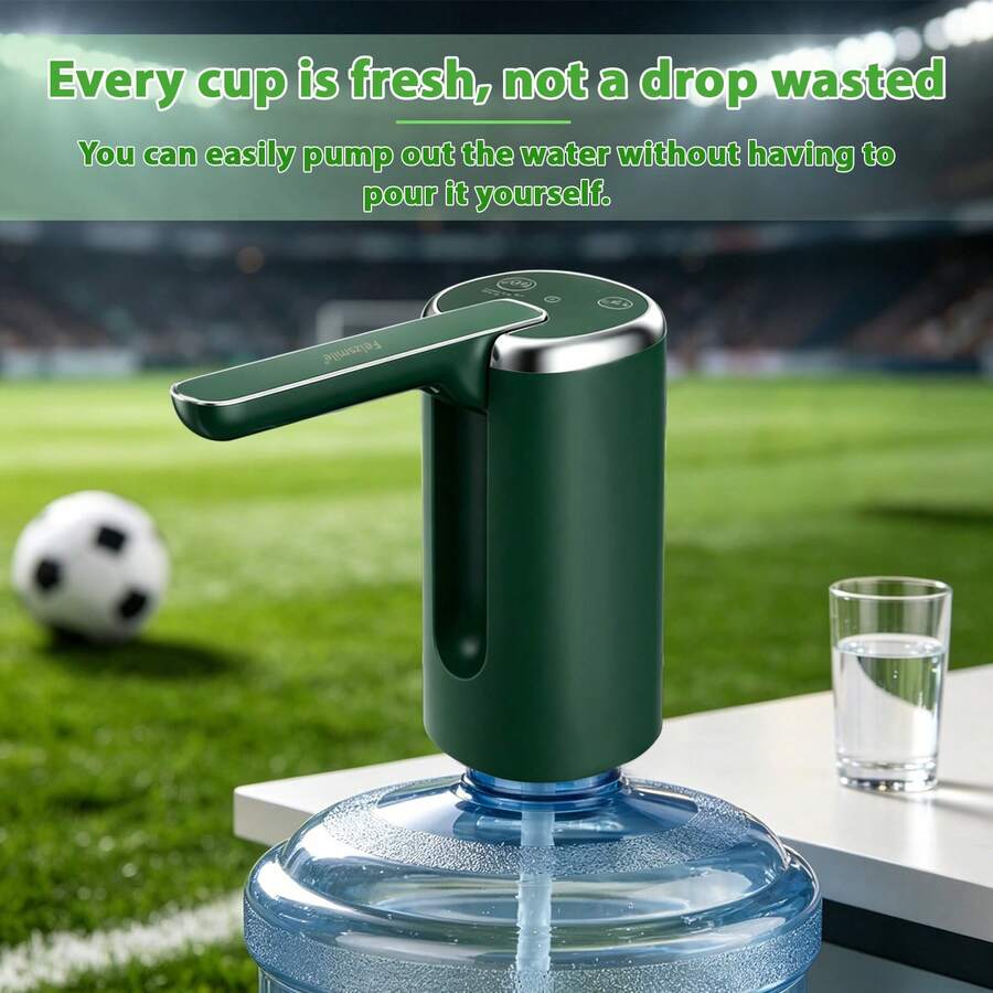 Feizsmile Household Electric Water Pump, Water Dispenser For Bottled Water And Mineral Water, Foldable Timer And Quantitative Large Motor Automatic Water Pump, USB Charging, Suitable For Camping, Outdoor Cooking And Home Use!