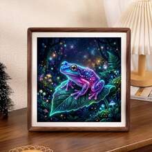 1 Buah Kit Lukisan Berlian 5D DIY Pola Katak - Seni Mosaik Berlian Bulat Penuh, Dekorasi Dinding Rumah, Tanpa Bingkai - Tanpa Bingkai - View 3