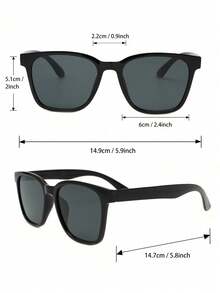 4 Pairs Men's Combination Frame Sunglasses, Classic, Suitable For All Face Shapes, Vacation Outfits, Daily Commute, Work Occasions, Gatherings. - Multicolor - View 7