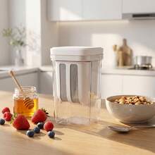 1 pieza Kit para hacer yogur - Colador ultrafino y 1 pieza recipiente de almacenamiento rectangular con tapa abatible para yogur griego, adecuado para el hogar, la tienda, la fiesta, la reunión - Ver 14