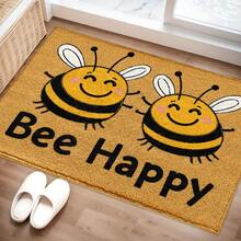 Cute Bee Pattern Printed Long Runner Mat, Indoor Entryway Rug, Bedroom Bedside Mat, Kitchen Runner, Suitable For Living Room, Laundry Room, Bathroom - Multicolor - View 4