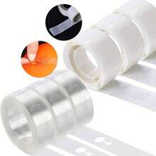 6 Rolls Balloon Tape & Glue Dot Decor Set, Double-Hole Balloon Strip For Birthday, Wedding & Christmas Party Decorations - View 7