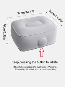 Inflatable Portable Folding Stool, Quick Inflation Wear-Resistant Outdoor Seat Cushion, Suitable For Camping, Fishing, Stargazing, Multi-Functional Footrest Pad, Lightweight Picnic Mat, Suitable For Beach, Car Emergency, Office Leisure Travel - Push-button Style - View 12