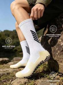 7 Pairs Professional Anti-Slip Football Socks, Thick Terry Cushion Crew Sports Socks For Men And Women - Multicolor - View 6