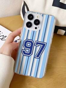 1件 97# 條紋圖案全包覆 TPU 手機殼，適用於 iPhone 16/16 Pro/16 Plus/16 Pro Max/11/11 Pro/11 Pro Max/12/12 Pro/12 Pro Max/13/13 Pro/13 Pro Max/14/14 Plus/14 Pro/14 Pro Max/15/15 Pro/15 Plus/15 Pro Max - 彩色 - 查看 2