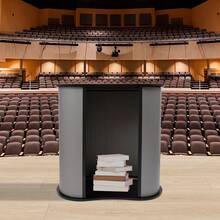 40*90*90cm Foldable, Detachable Trade Show Counter, Portable Reception Desk For Exhibitions - Black - View 4