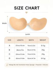 4 Pairs Invisible Sexy Front Closure Breast Petals, Seamless Backless Bras For Women - Multicolor - View 5