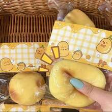 Squishy en forme de pomme de terre rempli de farine, balle anti-stress réaliste en forme de pomme de terre de plusieurs tailles, jouet de décompression pour le bout des doigts à la texture de pâte souple, avec un son de craquement ASMR croustillant, jouet de décompression de bureau, cadeau créatif, accessoire de photographie, jouet de collection original, squishy, jouet à presser, anti-stress - Multicolore - Voir 10
