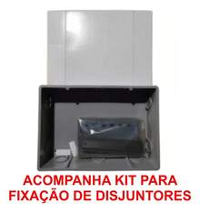 Quadro Caixa De Distribuição Fume 12 Disjuntores Nema Ou 16 Din Embutir Eletrica - A - Visão 2