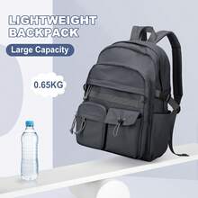 New Backpack, Laptop Backpack, Fits 14-15.6 Inch Laptops, Unisex, Lightweight And Durable, Multi-Functional Pockets, Large Capacity College Outdoor Backpack, Travel Backpack, Hiking Backpack, Lightweight Casual Daily Backpack, With Laptop Compartment, Fashion Multi-Functional Backpack, Suitable For Work, Business And College Use, Multiple Colors Available - Multicolor - View 7
