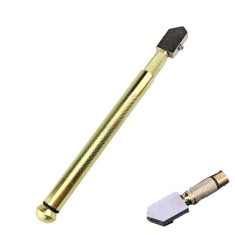 2/1組玻璃切割器 玻璃鏡子切割工具 鉛筆式油潤滑碳化鎢玻璃切割刀 無電池合金鋼材質 操作簡單 適用於鏡子與玻璃 家居裝飾工具 手動工具 玻璃刀 - A - 查看 12
