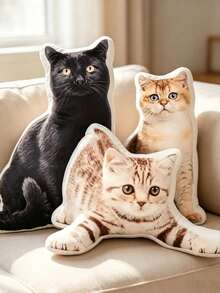 Personalized Photo Upload Custom Shaped Pillow, Dog Cat Animal Realistic Double-Sided Print, Suitable For Pet Owner Gifts, Pet Memorials, Birthdays, Christmas, Valentine's Day, Home Living Room Creative Cushion, Thoughtful Gift, Memory Keepsake - Multicolor - View 6