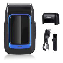 Hatteker 1 buah Alat Cukur Bolak-balik Kepala Ganda Isi Ulang USB, Pemangkas Jenggot & Rambut Pria, Alat Cukur & Pemutih untuk Barbershop - MultiWarna - View 12