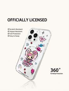 tokidoki Custodia trasparente per telefono da donna, compatibile con ricarica magnetica senza fili, compatibile con telefoni Apple, stile regalo per le vacanze, stile estivo, antiscivolo, antiurto, anti-impronte, compatibile con Galaxy S22, S23, S24 Plus, S25, S26 Ultra, adatto per Phone 17, 17 Air, 17 Pro, 17 Pro Max, 12, 13, 14, 15, 16 Pro, 16 Pro Max, 14 Plus, 15 Plus, 16 Plus, 16 Pro - Trasparente - Visualizzare 4
