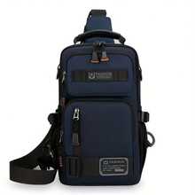 Men's Multi-Function Large Capacity Outdoor Chest Bag, Oxford Simple Versatile Crossbody Sling Bag, Minimalist Travel Reinforced Utility Pack For Gym - Multicolor - View 16
