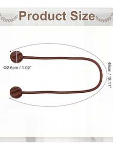 1pc/2pcs Twist Curtain Tieback, Minimalist Polyester Curtain Strap, Suitable For Various Scenes Curtain Fixing And Decoration - Twisted Strap - View 4