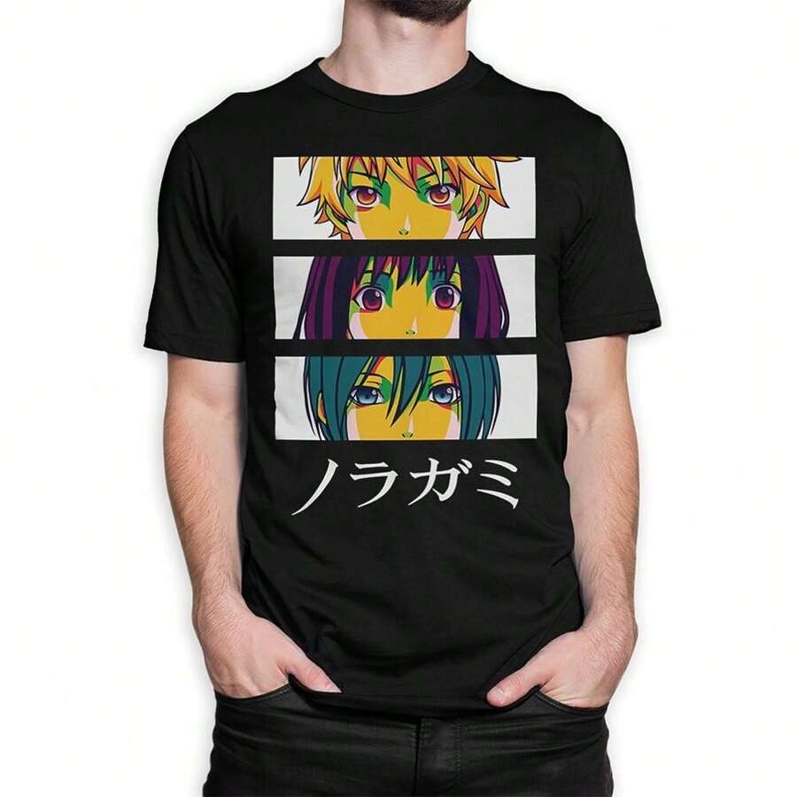 Noragami Stray God T-Shirt, Unisex Anime Graphic Tee Men Women Sizes Unisex - Black - View 1