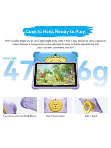 Blackview LINK 1 兒童平板電腦 全球版 8.68 吋 IPS 護眼螢幕 1080P Widevine L1 認證 3 種護眼模式  Kids Space 家長控制 最高 16GB RAM（4GB RAM + 12GB 擴充）DokeOS 5.0 基於 Android 16 - 藍色 - 查看 6