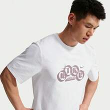 Nike HYVERSE DRI-FIT Men's Lightweight Crew-Neck Short-Sleeve Quick-Dry T-Shirt - White - View 4