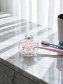 Cherry Blossom Pattern Portable Toothbrush Cap, Transparent Travel Toothbrush Storage Box, Toothbrush Head Protective Clip, Toothbrush Storage Clip, Toothbrush Dust-Proof Protective Cover, Portable Design Convenient To Carry, Dust-Proof Cap, Suitable As Gift For Couples, Friends, Family, Teachers, Travel Enthusiasts, Essential For Home, Dorm, Vacation, Suitable For Birthday, School Opening, Wedding, Mother's Day, Easter And Other Occasions, Spring And Summer Essential - Multicolor - View 5