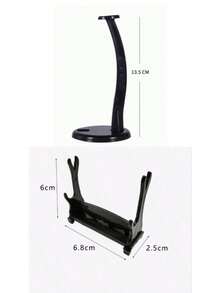 1/2PCS Multi-Style Sword Model Display Stand, Mini Weapon Figure Holder Desktop Collection Display Rack, Universal Long/Short Sword Display Base, Toy Knife Storage Rack. (Please Check Size Before Ordering) - Black - View 29