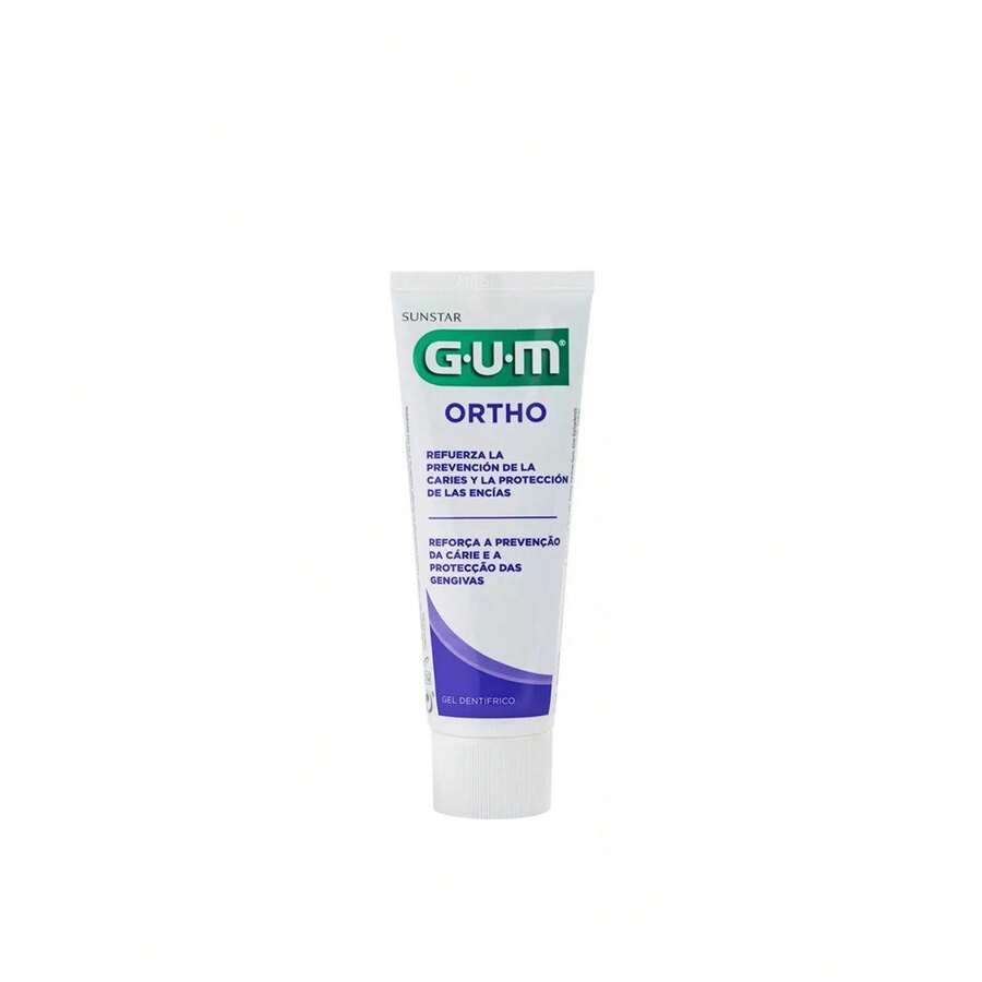 معجون أسنان GUM Ortho 75 مل - العناية بالأجهزة التقويمية، تقوية المينا - خَوخ - مشاهدة 1