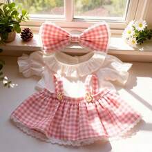 CuteKawaii Plush Doll Clothes Single Piece, Teddy Bear Rabbit Plush Doll Set, Lace Ruffle Skirt Doll Clothing Accessories, Plush Doll Doll Dress-Up Outfit, Suitable For Bear Doll, Rabbit Doll, Plush Rabbit - Multi-color - Doll Clothes - View 6