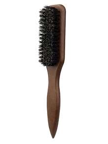 5pcs Wooden Hairbrush And Rat Tail Comb Set – Made Of Soft Bristles, ABS And Natural Wood – Smooths Hair, Detangles – Perfect For Daily Care, Salon Styling, Back To School And Travel - Multicolor - View 26