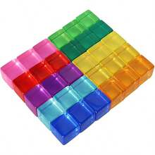 Children's Colorful Acrylic Building Blocks Rainbow Stacking Blocks Toy Light And Shadow Blocks Children's Thinking Development Spatial Imagination Ability Cultivation Toy Children's Gift - Multicolor - View 10