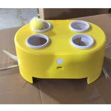 多功能起司造型電動打地鼠貓玩具,3合1電動寵物玩具,起司造型互動貓玩具,耐用防刮耐咬智能狩獵玩具,適合所有年齡貓咪的互動玩具,緩解無聊與自我娛樂裝置 - 查看 13