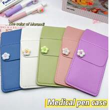 Morandi Nurse Medical Pen Pouch Large Capacity Pocket Pen Holder Thickened Doctor White Coat Workwear Simple Leak-Proof - Cream Floral  Pen Pouch - View 11