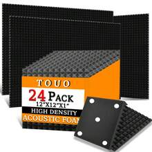 TOUO Pyramid 6-48Pack Sound Insulation Panels Acoustic Foam For Media Room Living Room Interior Wall Decor Wall Sound Absorbing - TOUO - View 29