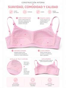 Tween Girls Bras And Bralettes - Pink - View 6
