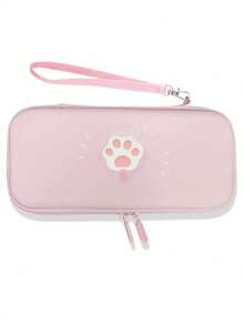 Cute Cat Paw Switch Storage Bag Switch/OLED Universal Pink Hard Shell Protective Case Girly Portable Game Console Storage Box - View 7