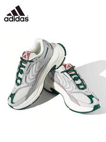 Adidas New Men's Casual Sports Shoes Thick Sole Height-Increasing Dad Shoes - Greyish White/Green - View 1