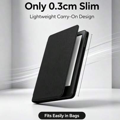 Przenośne etui ochronne do czytnika e-booków z funkcją automatycznego wybudzania, odporne na wstrząsy, z klapą w stylu książki. Kompatybilne z Kindle Paperwhite, Basic, Oasis i innymi modelami czytników e-booków.