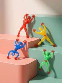 5/10/20/30PCS Sticky Men, Stretchy Wall Climbers Sticky Toy Party Favor Set Fun Fidget Toys Goodie Bag Stuffers Color Random - Multicolor - View 3