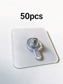 Reusable Invisible Seamless No-Drill Adhesive Hooks For Home Kitchen Screw Mounting - A - View 14