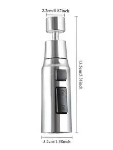 1個 Cc 360°旋轉起泡器，防濺省水設計，一觸式水龍頭延長器，適用於居家浴室裝飾，節日禮物，聖誕節、夏季、冬季、喬遷、婚禮 - 彩色 - 查看 3