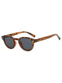 1PC Women's New Square Frame Retro Artistic Textured Sunglasses, Daily Casual Street Commute Driving Travel Beach Vacation Photography Versatile Fashion Accessory - Multicolor - View 5