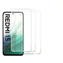 3pcs High Definition Transparent Tempered Glass Screen Protector Compatible With Redmi A7 Pro / A5 / 15 / 15C / 14C / 13C - Clear - View 6