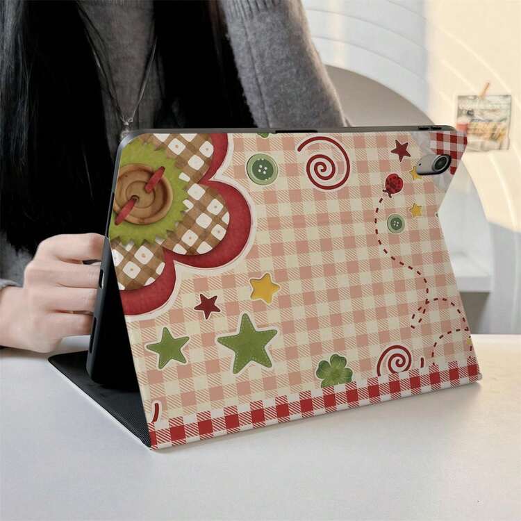 1pc Tablet Protective Case With Pen Slot, Multi-Angle Magnetic Stand Cover, Auto Sleep/Wake Support, Compatible With IPad PRO/AIR, Pad 5/6/7, Pad, MatePad, Pad, Honor Pad, Pad - Multicolor - View 4