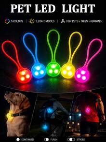 Pet Night Anti-Lost Glowing Pendant, Outdoor Backpack Light, Silicone LED Night Running Warning Light, Night Cycling Camping Rope Light, Travel Gear - Multicolor - View 2
