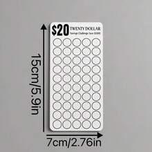 2 Pcs Savings Money Challenge Binder Tracker For $50, $500, $1000 And $5000, Reusable And Long-Lasting Design Cash PVC Page, Easy To Save Money, Budget Planner Cards, A6 Budget Binder Insert For Savings Journey Planner Cash - Multicolor - View 4