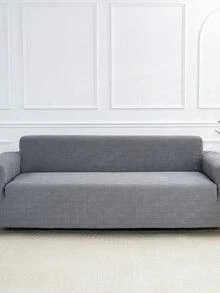 1pc Jacquard Elastic Sofa Cover Thickened Anti-Slip Sofa Slipcover For Living Room Bedroom Outdoor Sofa Protection Pet Stain Prevention 4-Season Seat Cushion Cover For L-Shaped Recliner 1/2/3/4 Seater Sofas Autumn Winter Decor Sofa Cover - Light Grey - View 6